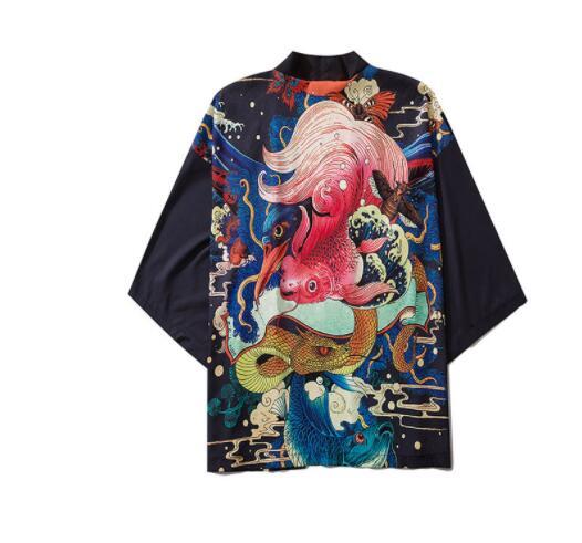 Printed Kimono Sleeve Shirt