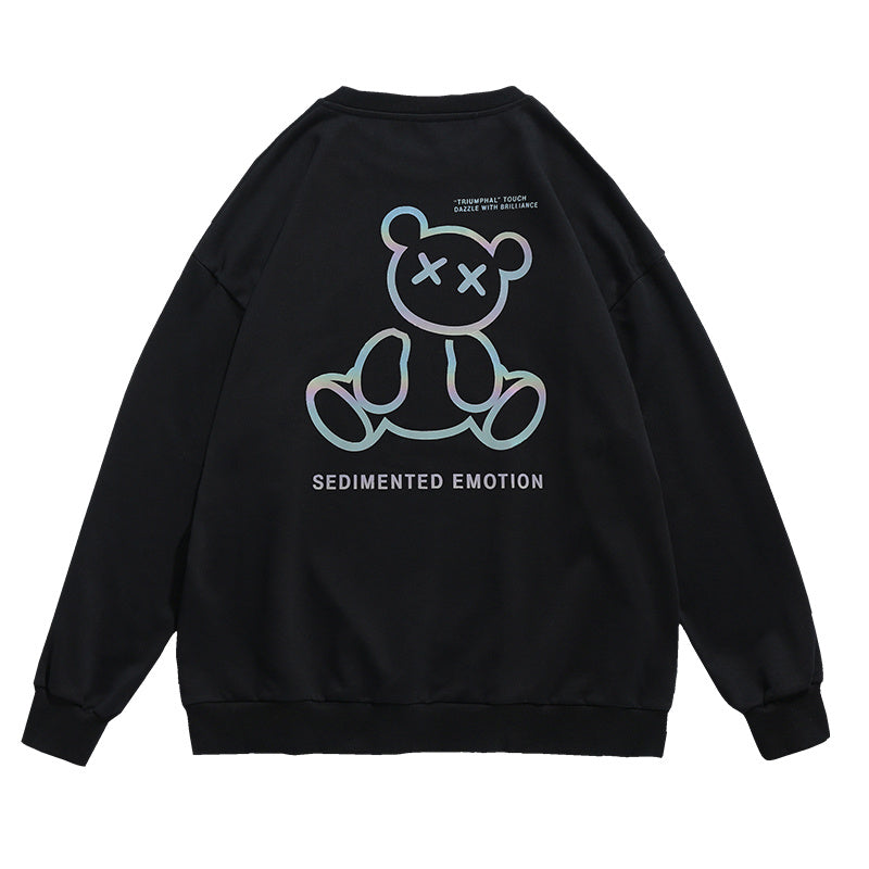 Trendy Luminous Autumn Loose Long-sleeved Sweater Men