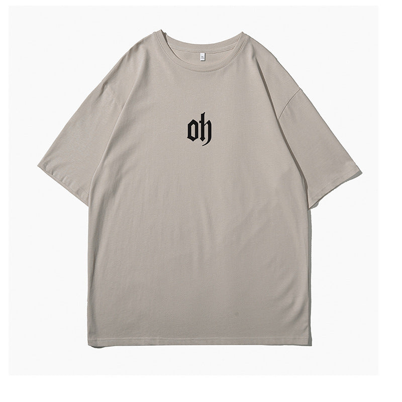 Men's Summer Plus Size Loose And Simple Top T-shirt