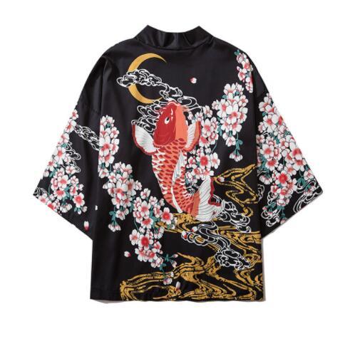 Printed Kimono  Sleeve Shirt