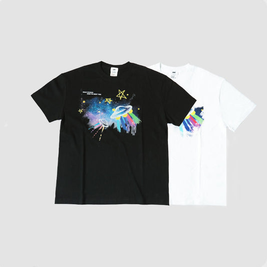 Cotton short sleeve loose t-shirt