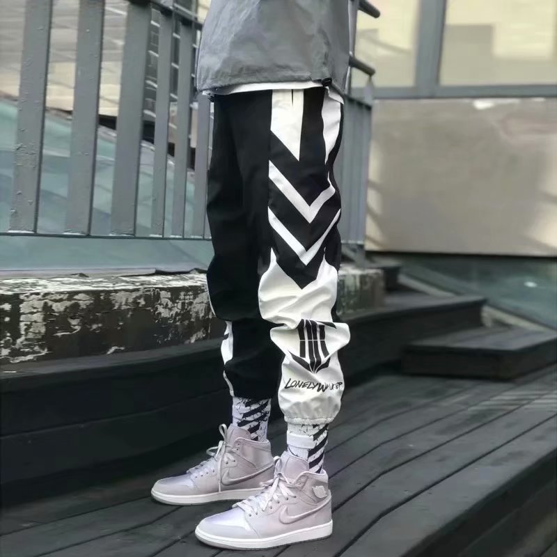 Men's Popular Logo Straight Leg Cargo Loose And Casual