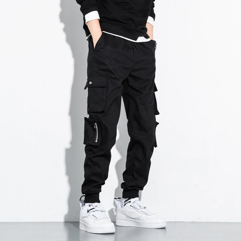 Autumn And Winter M-8 Xl Overalls Men's Loose-Fitting Pants