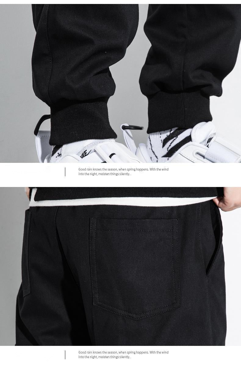 Autumn And Winter M-8 Xl Overalls Men's Loose-Fitting Pants