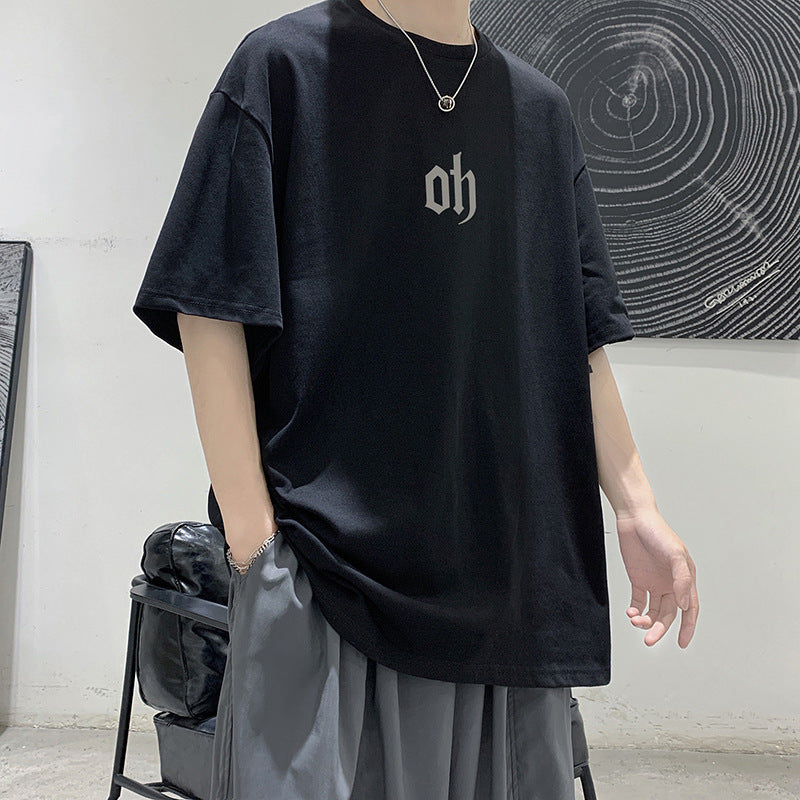 Men's Summer Plus Size Loose And Simple Top T-shirt
